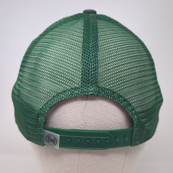 Buff Trucker Hat Green Blue OS Derek DeYoung Trout Fish Art Adjustable Snapback - Picture 6 of 8